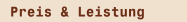 Preis & Leistung